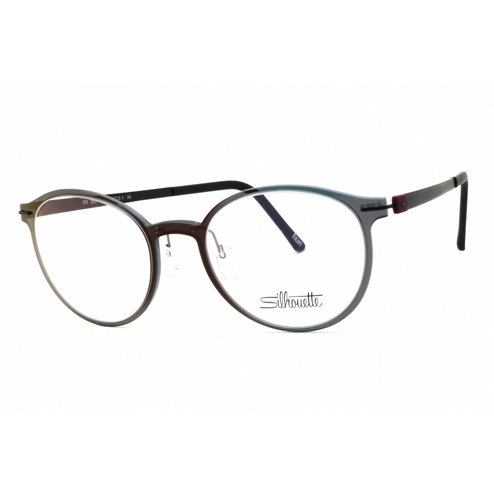 NWT Silhouette Infinity View 2923/75 Anthracite Pink Round 49mm Eyeglasses
